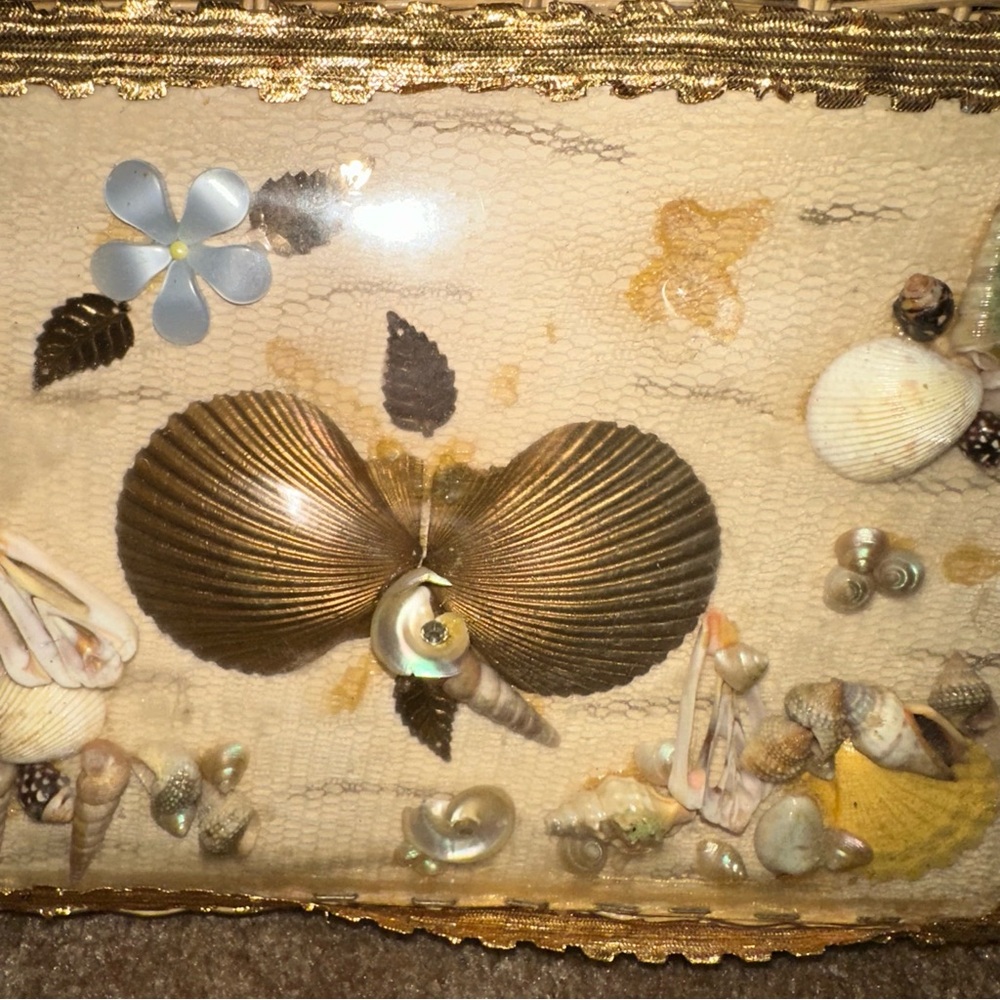 ☀️🐚BOGO 1/2 🐚VTG 1950's Wicker Purse Lucite Handles VLV - Picture 11 of 16